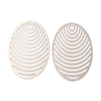Long-Lasting Plated Brass Filigree Pendants KK-K336-31P-1