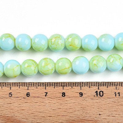 Baking Paint Glass Beads X1-DGLA-N003-10mm-C04-1