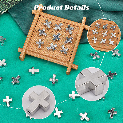 40Pcs Tibetan Style Alloy Beads TIBEB-SP0001-12P-1