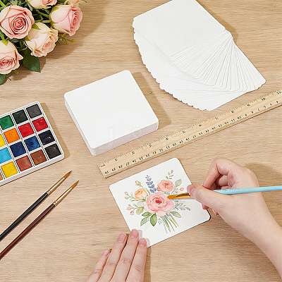 50Pcs Blank Paper AJEW-WH0709-240B-1