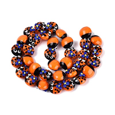 Handmade Bumpy Lampwork Beads LAMP-Q039-15B-1