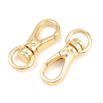 Brass Swivel Claw Clasps KK-P353-13G-1