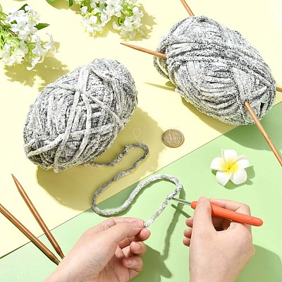 Super Bulky Chenille Polyester Yarn YCOR-FZC0001-01H-1