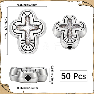 50Pcs Tibetan Style Alloy Beads FIND-SC0021-24-1
