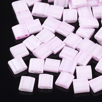 2-Hole Opaque Glass Seed Beads SEED-S023-07C-1