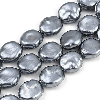 Electroplated Glass Beads Strands GLAA-H039-05C-1
