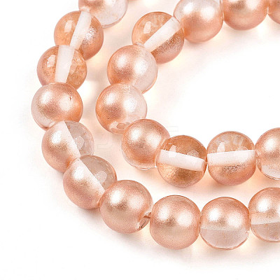 Baking Paint Transparent Glass Beads X1-DGLA-N011-10mm-04-1