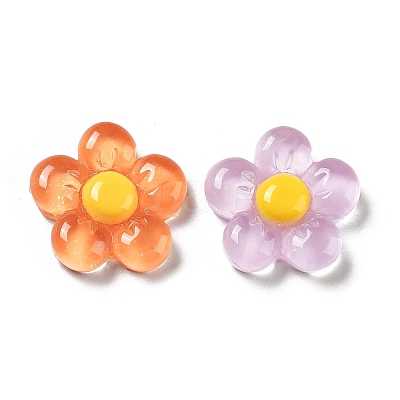 Translucent Resin Cabochons X-RESI-H155-01-1