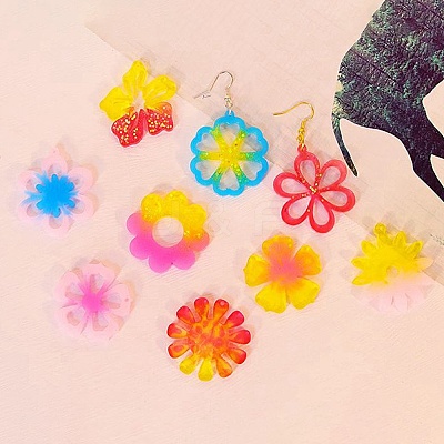 Flower DIY Pendant Silicone Molds DIY-G100-01A-1