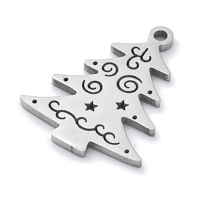Christmas Theme Anti-Tarnish 304 Stainless Steel Pendants LS-STAS-R003-04P-03-1