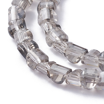 Electroplate Glass Beads Strands EGLA-L023A-PL01-1