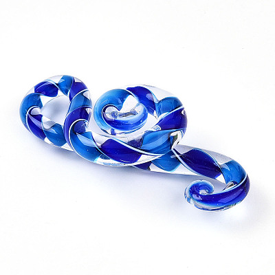 Handmade Lampwork Big Pendants LAMP-T023-07E-1