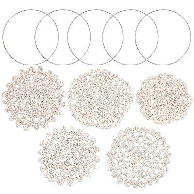 Cup Mat Cotton Coaster AJEW-GF0002-11-1