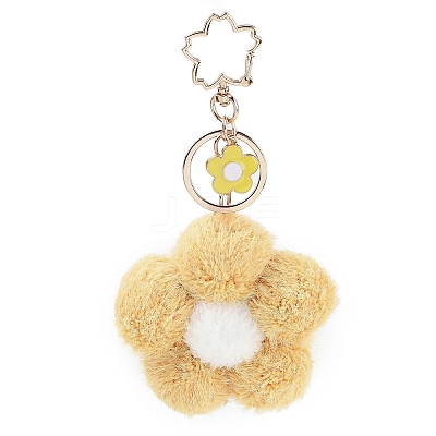 Flower Plush Pendant Keychain KEYC-F039-06-1