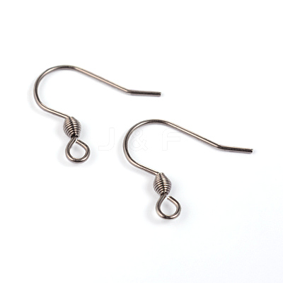 Tarnish Resistant 304 Stainless Steel Earring Hook Findings STAS-M240-04-1