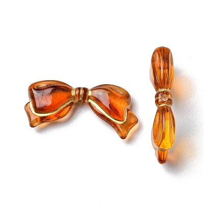 Imitation Amber Transparent Acrylic Beads X-MACR-D071-02A-1