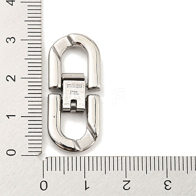 Non-Tarnish 304 Stainless Steel Fold Over Clasps LS-STAS-D026-01B-P-1