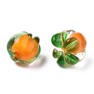 Autumn Theme Handmade Lampwork Beads LAMP-N029-004-1