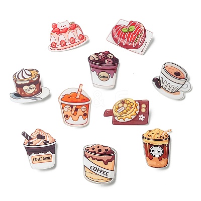 24Pcs 12 Styles Acrylic Badge for Backpack Clothes JEWB-CJC0011-02B-1
