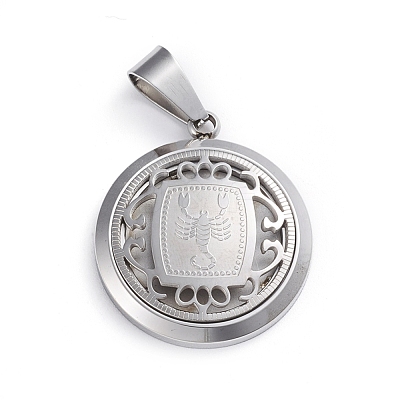 Non-Tarnish 304 Stainless Steel Pendants STAS-I143-08P-02-1