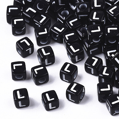 Opaque Acrylic Beads LS-SACR-N002-01L-1