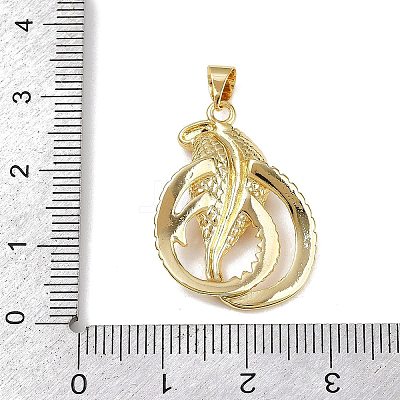 Brass Micro Pave Cubic Zirconia Pendants KK-R230-04G-1