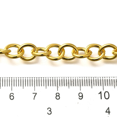 Rack Plating Brass Link Chains CHC-M027-01G-1