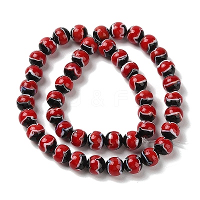 Handmade Lampwork Beads Strands LAMP-P062-02A-1