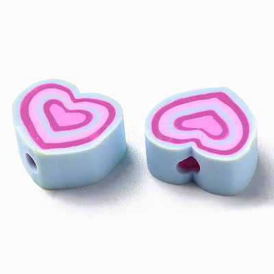 Handmade Polymer Clay Beads X-CLAY-T020-13A-1