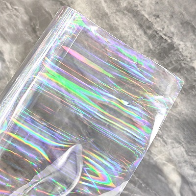 Iridescent Laser PVC Fabric FIND-WH0002-34-1
