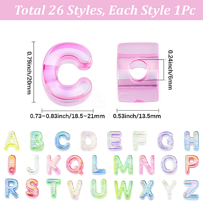 Acrylic European Beads OACR-SP0002-29B-1