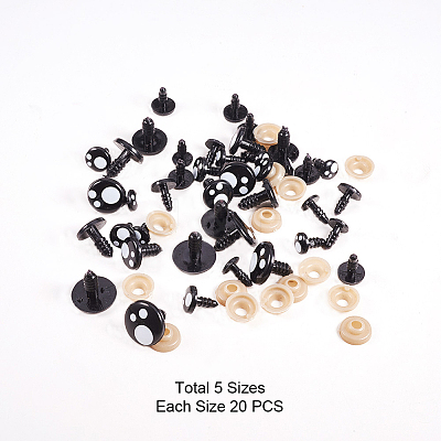 Resin Craft Doll Eyes DIY-WH0126-01-WH-1