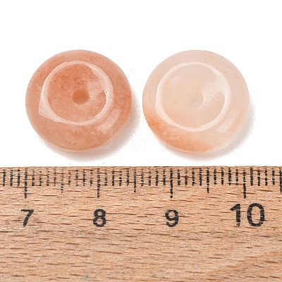 Natural Pink Aventurine Peace Donut Pendants GG-CBA04F4-02C-1