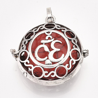 Alloy Cage Big Pendants G-S246-24-1