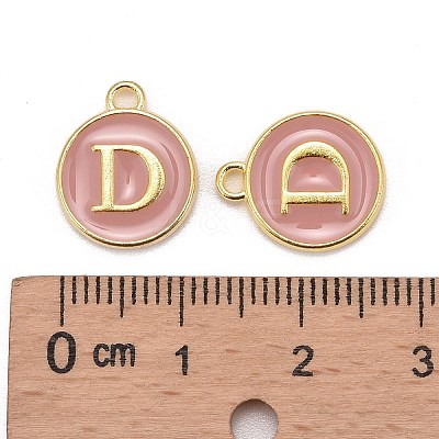 Golden Plated Alloy Enamel Charms LS-ENAM-S118-07D-1
