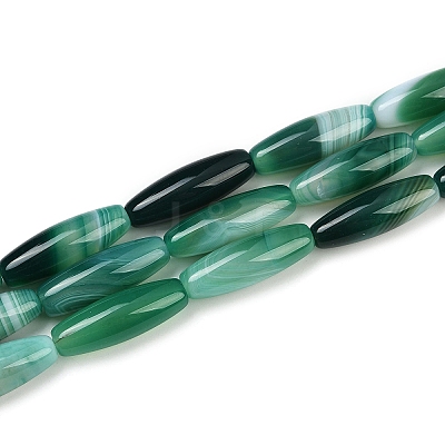 Natural Striped Agate/Banded Agate Beads Strands G-S280-10D-1