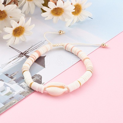 Adjustable Nylon Thread Braided Beads Bracelets BJEW-JB06133-1