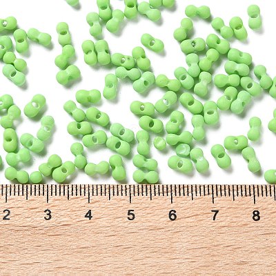 Rubberized Style Glass Seed Beads SEED-Z003-01B-1