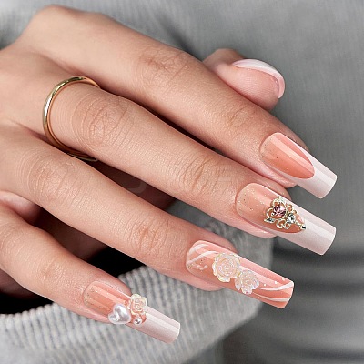 ABS Plastic Full Cover Press On False Nails DIY-CJC0006-13-1
