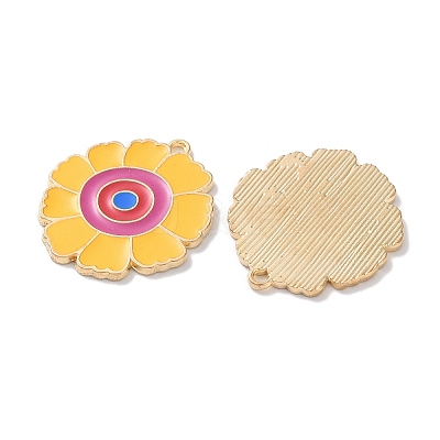Alloy Enamel Pendants ENAM-O001-07B-G-1