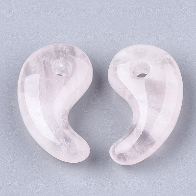 Natural Rose Quartz Pendants X-G-S294-07D-1