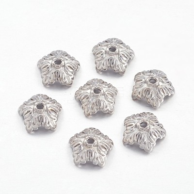 Tibetan Style Bead Caps TIBEB-A24621-P-LF-1
