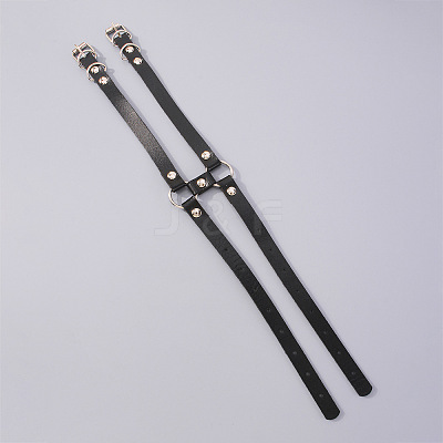 Imitation Leather Double Layer Leg Ring FS-WG420A0-01-1