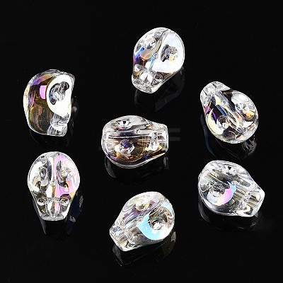Electroplate Glass Beads Strands EGLA-T021-09A-1