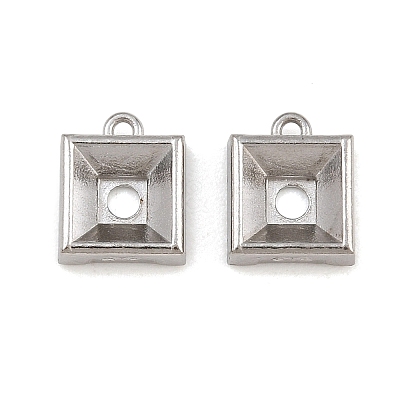 304 Stainless Steel Charm Rhinestone Settings SA-CBAC865-07D-P-1