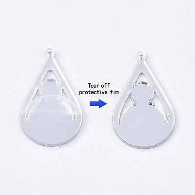 Acrylic Pendants X-OACR-S035-16J-1