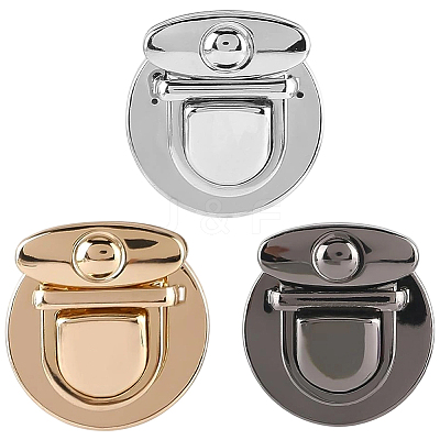 12Pcs 3 Colors Alloy Bag Tuck Lock Clasps FIND-CP0003-76-1