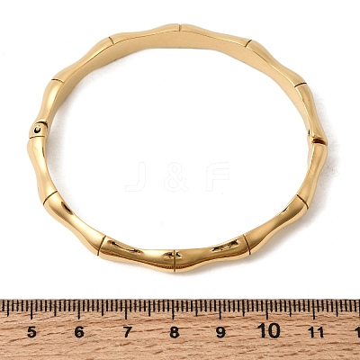 304 Stainless Steel Hinged Bangles BJEW-D408-18G-1