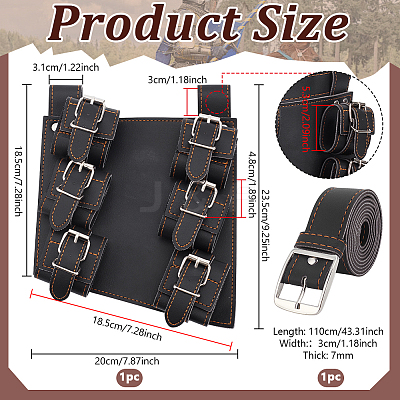 PU Leather Knife Sword Sheaths AJEW-WH0567-92B-1