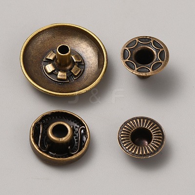 Alloy Snap Button FIND-WH0421-74K-1